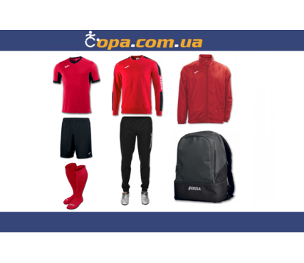 Набор тренировочный Joma Champion IV (7 предметов) (красно-черный) Набор тренировочный Joma Champion IV (7 предметов) (красно-черный)