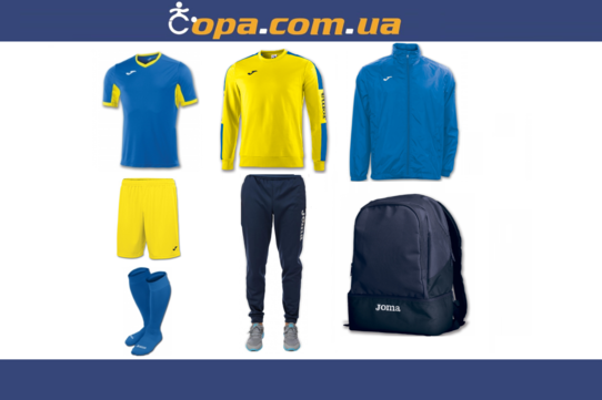 Купить Набор тренировочный Joma Champion IV (7 предметов) (сине-желтый) - оригинал, гарантия