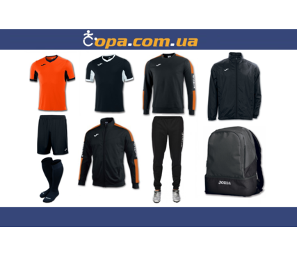 Набор тренировочный Joma Champion IV (9 предметов) (оранжево-черный) Набор тренировочный Joma Champion IV (9 предметов) (оранжево-черный)