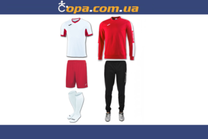 Набор тренировочный Joma Champion IV (5 предметов) (бело-красный)