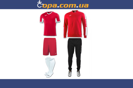Купить Набор тренировочный Joma Champion IV (5 предметов) (красный) - оригинал, гарантия