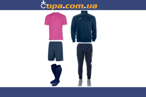 Набор тренировочный Joma Combi (5 предметов) (малиновый)