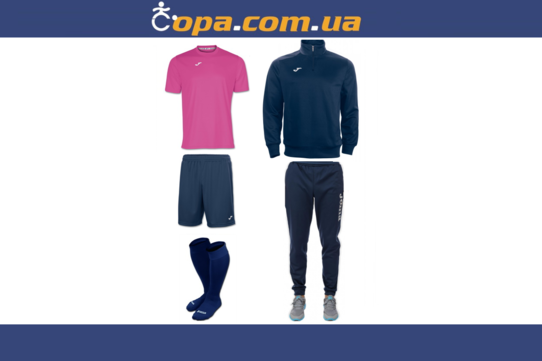 Купить Набор тренировочный Joma Combi (5 предметов) (малиновый) - оригинал, гарантия