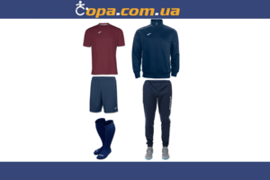 Набор тренировочный Joma Combi (5 предметов) (бордовый)