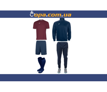 Набор тренировочный Joma Combi (5 предметов) (бордовый) Набор тренировочный Joma Combi (5 предметов) (бордовый)