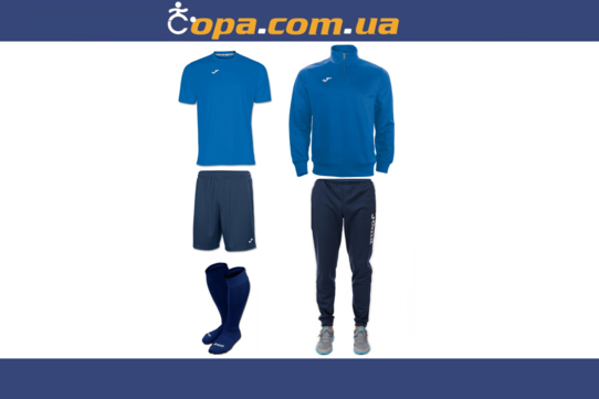 Купить Набор тренировочный Joma Combi (5 предметов) (синий) - оригинал, гарантия Купить Набор тренировочный Joma Combi (5 предметов) (синий) - оригинал, гарантия