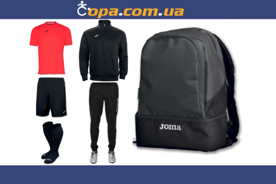 Набір тренувальний Joma Combi (6 предметів) (кораловий) - оригінал