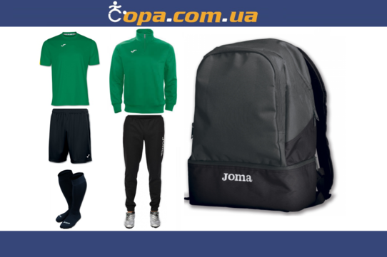 Купить Набор тренировочный Joma Combi (6 предметов) (темно-зеленый) - оригинал, гарантия Купить Набор тренировочный Joma Combi (6 предметов) (темно-зеленый) - оригинал, гарантия