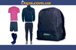 Набор тренировочный Joma Combi (6 предметов) (малиновый)
