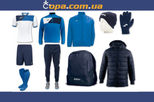 Зимний набор футболиста Joma Crew II (10 предметов) (бело-синий) Зимний набор футболиста Joma Crew II (10 предметов) (бело-синий)
