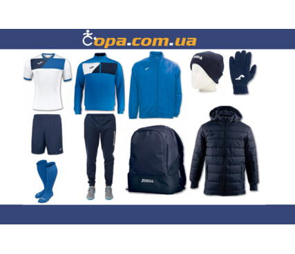 Зимний набор футболиста Joma Crew II (10 предметов) (бело-синий) Зимний набор футболиста Joma Crew II (10 предметов) (бело-синий)