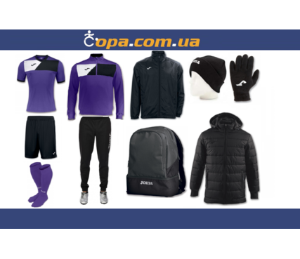 Зимний набор футболиста Joma Crew II (10 предметов) (фиолетовый) Зимний набор футболиста Joma Crew II (10 предметов) (фиолетовый)