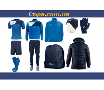 Зимний набор футболиста Joma Crew II (10 предметов) (синий) Зимний набор футболиста Joma Crew II (10 предметов) (синий)