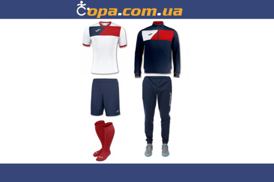 Купить Набор тренировочный Joma Crew II (5 предметов) (белый) - оригинал, гарантия