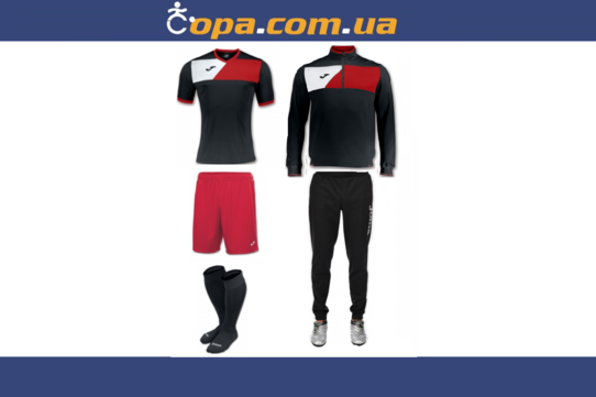 Купить Набор тренировочный Joma Crew II (5 предметов) (черно-красный) - оригинал, гарантия Купить Набор тренировочный Joma Crew II (5 предметов) (черно-красный) - оригинал, гарантия