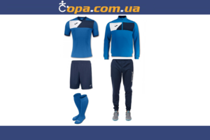 Набор тренировочный Joma Crew II (5 предметов) (синий)
