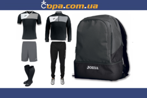 Набор тренировочный Joma Crew II (6 предметов) (серый) Набор тренировочный Joma Crew II (6 предметов) (серый)