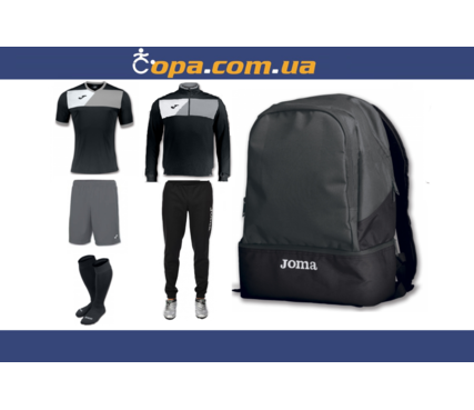 Набор тренировочный Joma Crew II (6 предметов) (серый) Набор тренировочный Joma Crew II (6 предметов) (серый)