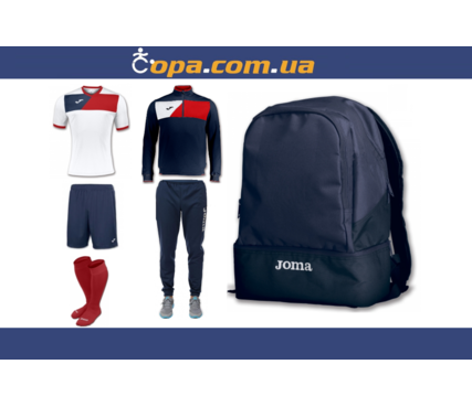 Набор тренировочный Joma Crew II (6 предметов) (белый) Набор тренировочный Joma Crew II (6 предметов) (белый)