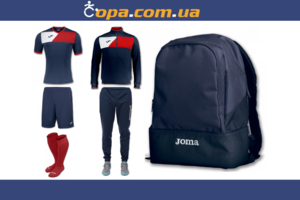 Набір тренувальний Joma Crew II (6 предметів) (темно-синій) Набір тренувальний Joma Crew II (6 предметів) (темно-синій)