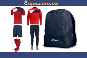 Набор тренировочный Joma Crew II (6 предметов) (красный)