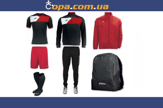 Купить Набор тренировочный Joma Crew II (7 предметов) (черно-красный) - оригинал, гарантия Купить Набор тренировочный Joma Crew II (7 предметов) (черно-красный) - оригинал, гарантия