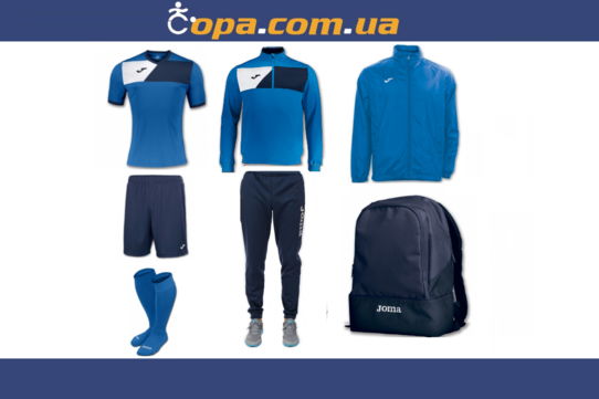 Купить Набор тренировочный Joma Crew II (7 предметов) (синий) - оригинал, гарантия