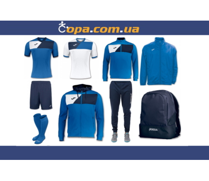 Набор тренировочный Joma Crew II (9 предметов) (синий) Набор тренировочный Joma Crew II (9 предметов) (синий)