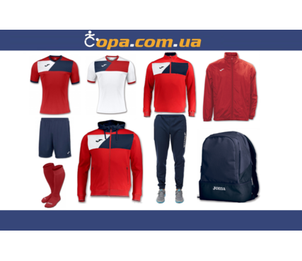 Набор тренировочный Joma Crew II (9 предметов) (красный) Набор тренировочный Joma Crew II (9 предметов) (красный)