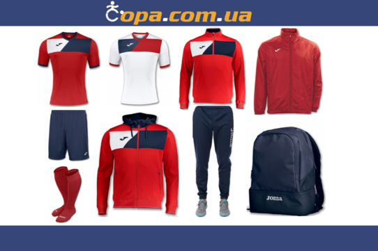 Купить Набор тренировочный Joma Crew II (9 предметов) (красный) - оригинал, гарантия Купить Набор тренировочный Joma Crew II (9 предметов) (красный) - оригинал, гарантия