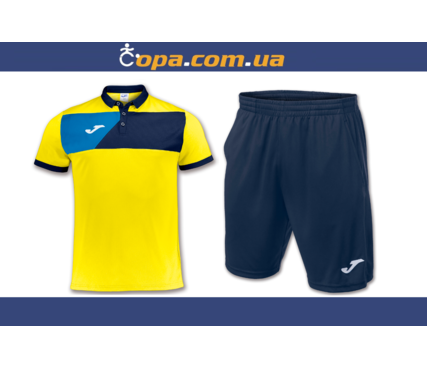 Комплект JOMA CREW II (поло+шорты) 100679.903+100438.331 Комплект JOMA CREW II (поло+шорты) 100679.903+100438.331