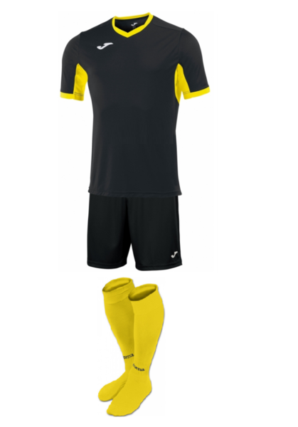 Купить Комплект футбольной формы Joma Champion IV - (черно-желтый) - оригинал, гарантия