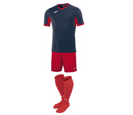 Комплект футбольной формы Joma Champion IV - (темно-синий с красным)