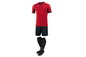 Комплект футбольной формы Joma Champion IV - (красно-черный) Комплект футбольной формы Joma Champion IV - (красно-черный)