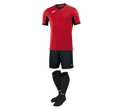 Комплект футбольной формы Joma Champion IV - (красно-черный)