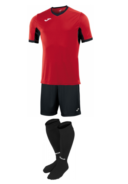 Купить Комплект футбольной формы Joma Champion IV - (красно-черный) - оригинал, гарантия