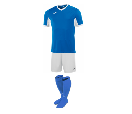 Комплект футбольной формы Joma Champion IV - (сине-белый)