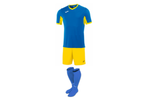 Комплект футбольної форми Joma Champion IV - (синьо-жовтий)