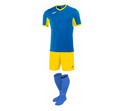Комплект футбольной формы Joma Champion IV - (сине-желтый)