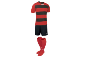 Комплект футбольної форми Joma EUROPA III - (червоно-чорний) Комплект футбольної форми Joma EUROPA III - (червоно-чорний)