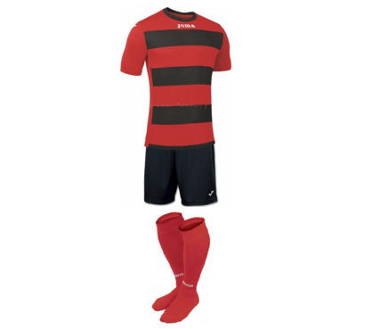 Комплект футбольной формы Joma EUROPA III - (красно-черный)