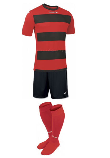 Купить Комплект футбольной формы Joma EUROPA III - (красно-черный) - оригинал, гарантия Купить Комплект футбольной формы Joma EUROPA III - (красно-черный) - оригинал, гарантия