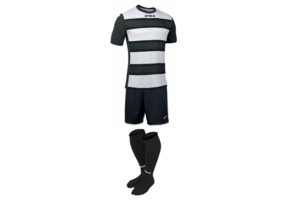 Комплект футбольної форми Joma EUROPA III - (біло-чорний) Комплект футбольної форми Joma EUROPA III - (біло-чорний)