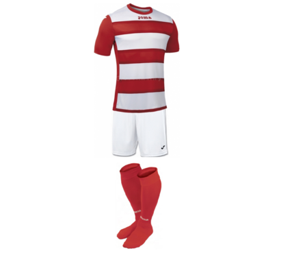 Комплект футбольной формы Joma EUROPA III - (бело-красный)