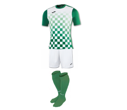 Комплект футбольной формы Joma FLAG - (бело-зеленый)