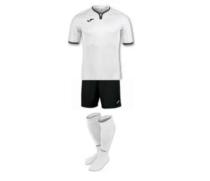 Комплект футбольной формы Joma MUNDIAL - (бело-черный)