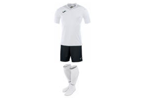 Комплект футбольної форми Joma Silver - (біло-чорний) Комплект футбольної форми Joma Silver - (біло-чорний)