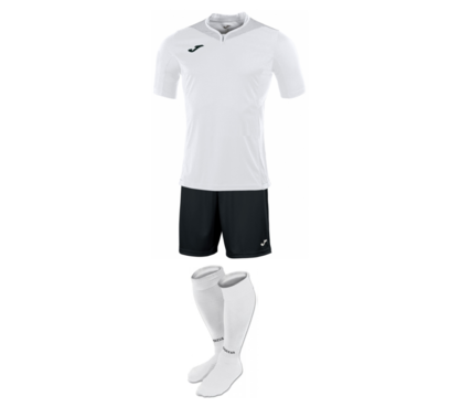 Комплект футбольной формы Joma Silver - (бело-черный)