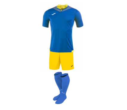 Комплект футбольной формы Joma Silver - (сине-желтый)