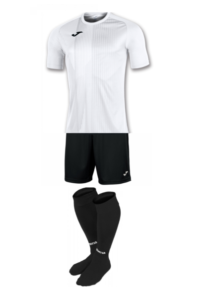 Купить Комплект футбольной формы Joma TIGER - (бело-черный) - оригинал, гарантия
